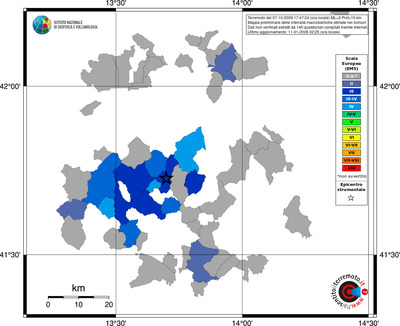 Mappa EMS - territori comuni