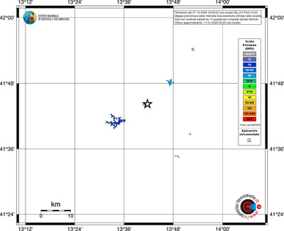 Mappa EMS - territori località