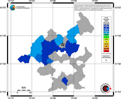 Mappa EMS - territori comuni