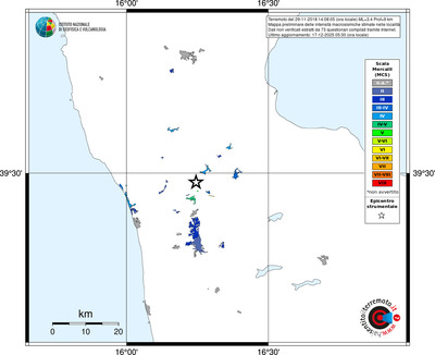 Mappa MCS - territori località