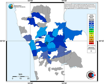 Mappa MCS - territori comuni