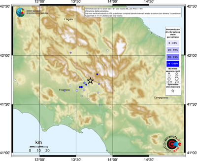 Mappa comuni con almeno 3 questionari