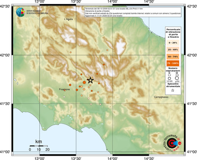 Mappa comuni con almeno 3 questionari