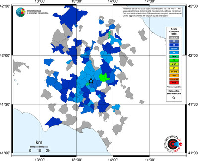 Mappa EMS - territori comuni