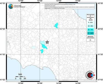 Mappa territorio comunale con almeno 3 questionari