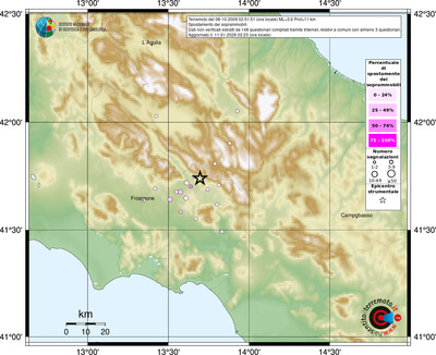 Mappa comuni con almeno 3 questionari