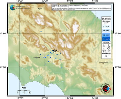 Mappa comuni con almeno 3 questionari