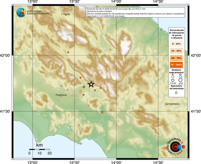 Mappa comuni con almeno 3 questionari