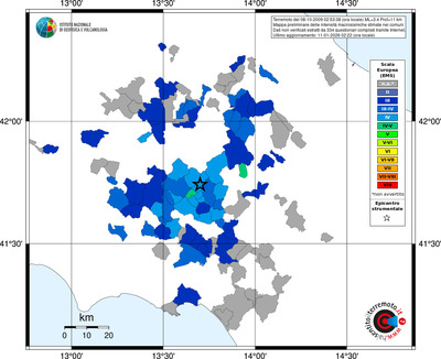 Mappa EMS - territori comuni