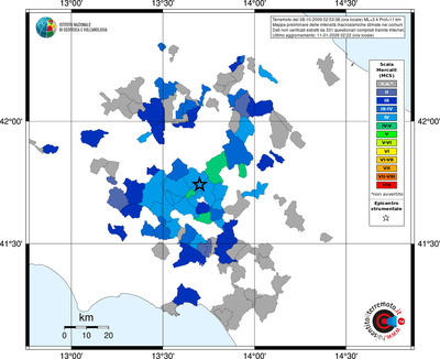 Mappa MCS - territori comuni