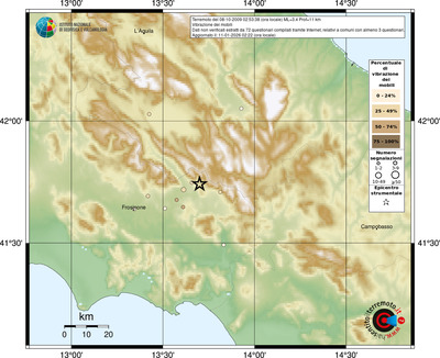 Mappa comuni con almeno 3 questionari