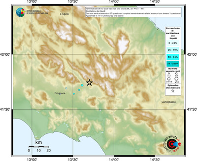 Mappa comuni con almeno 3 questionari
