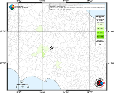 Mappa territorio comunale con almeno 3 questionari