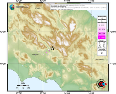 Mappa comuni con almeno 3 questionari