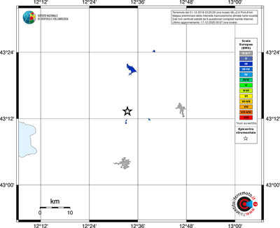 Mappa EMS - territori località