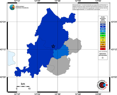 Mappa EMS - territori comuni