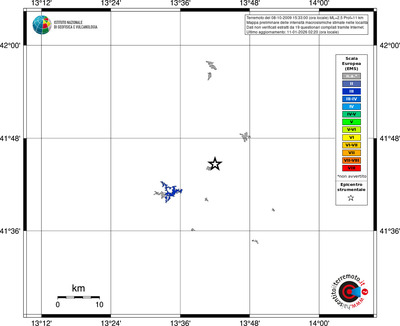 Mappa EMS - territori località
