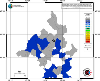 Mappa EMS - territori comuni