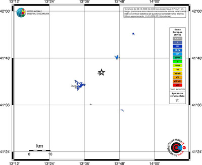 Mappa EMS - territori località