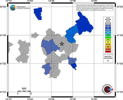 Mappa MCS - territori comuni