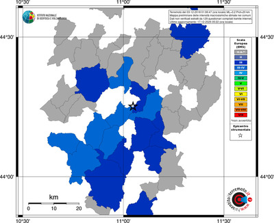 Mappa EMS - territori comuni