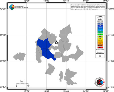 Mappa EMS - territori comuni