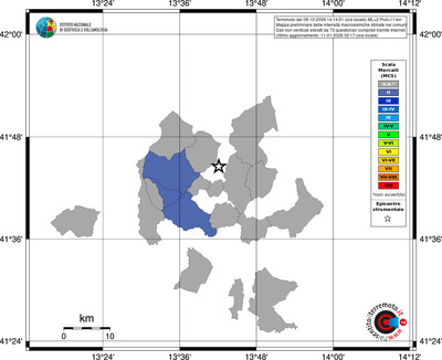 Mappa MCS - territori comuni