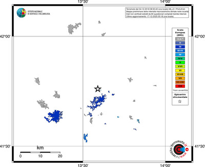 Mappa EMS - territori località