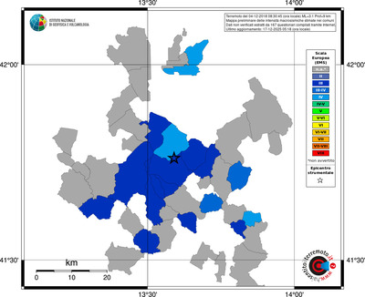 Mappa EMS - territori comuni