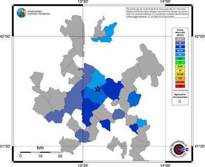 Mappa MCS - territori comuni