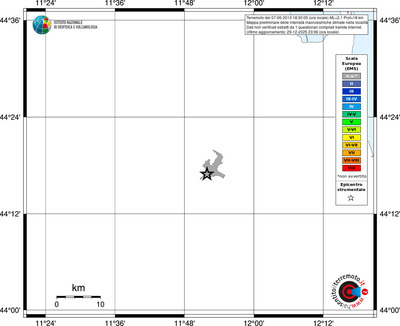 Mappa EMS - territori località