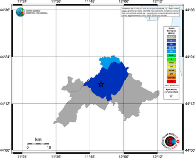 Mappa EMS - territori comuni