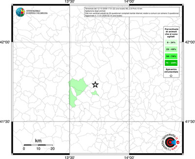 Mappa territorio comunale con almeno 3 questionari