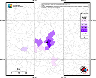 Mappa territorio comunale con almeno 3 questionari
