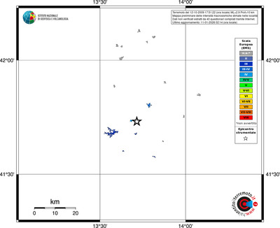 Mappa EMS - territori località