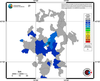 Mappa EMS - territori comuni