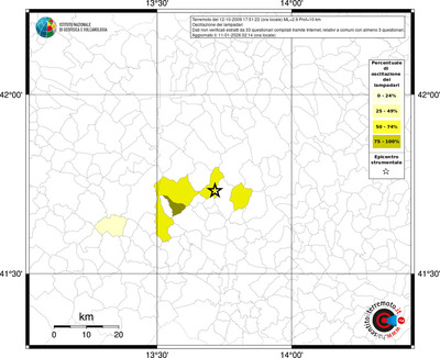 Mappa territorio comunale con almeno 3 questionari
