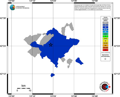 Mappa EMS - territori comuni