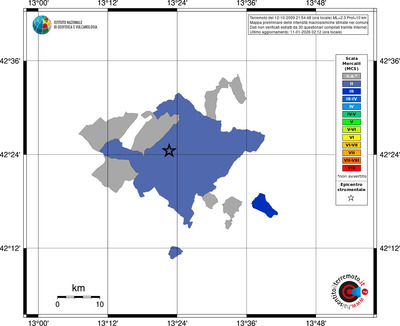 Mappa MCS - territori comuni