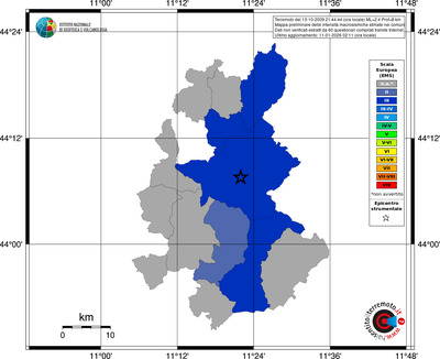 Mappa EMS - territori comuni