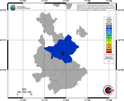 Mappa EMS - territori comuni