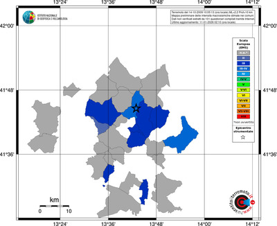 Mappa EMS - territori comuni