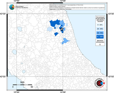 Mappa territorio comunale con almeno 3 questionari