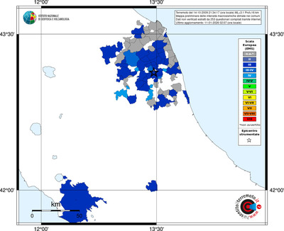 Mappa EMS - territori comuni