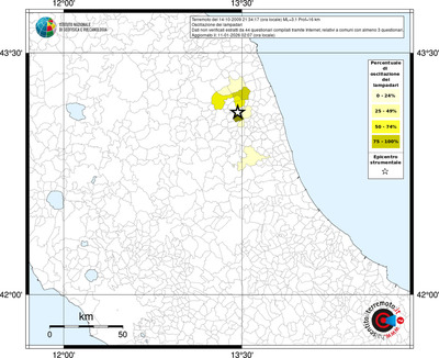 Mappa territorio comunale con almeno 3 questionari