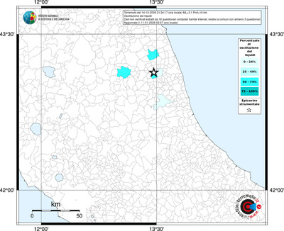 Mappa territorio comunale con almeno 3 questionari