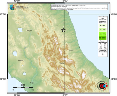 Mappa comuni con almeno 3 questionari