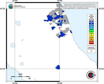 Mappa EMS - territori comuni