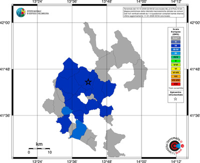 Mappa EMS - territori comuni