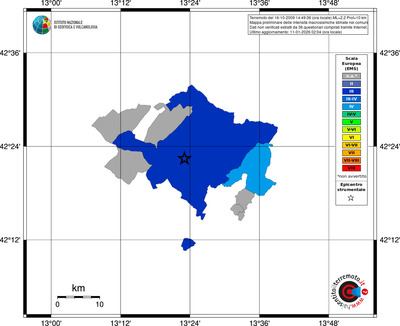 Mappa EMS - territori comuni